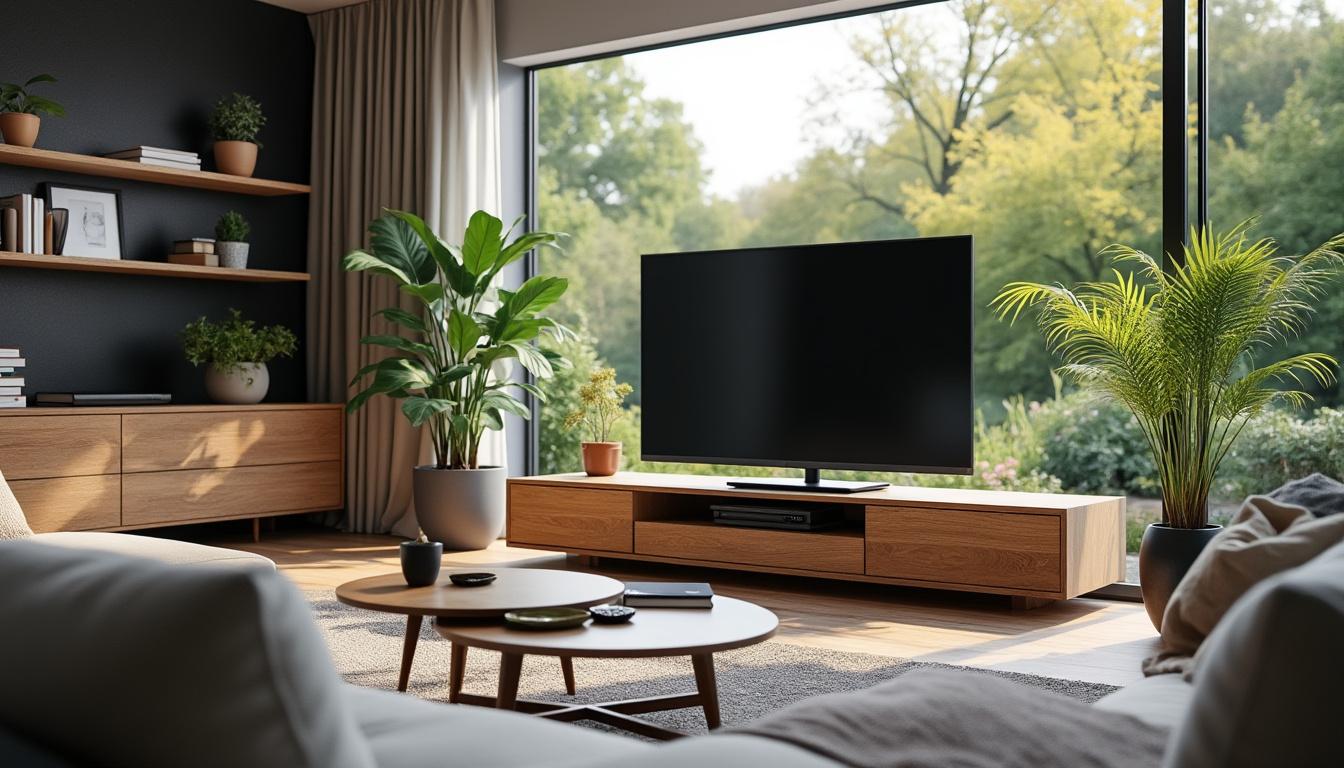 découvrez des solutions astucieuses pour placer votre meuble tv devant une fenêtre sans subir l'éblouissement. optimisez votre confort visuel tout en préservant l'esthétique de votre intérieur. adoptez les meilleures astuces et produits pour profiter de vos programmes favoris sans glare.