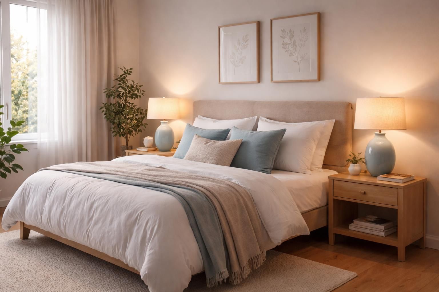 découvrez nos lampes de chevet bleu, parfaites pour instaurer une ambiance apaisante et élégante dans votre chambre à coucher.