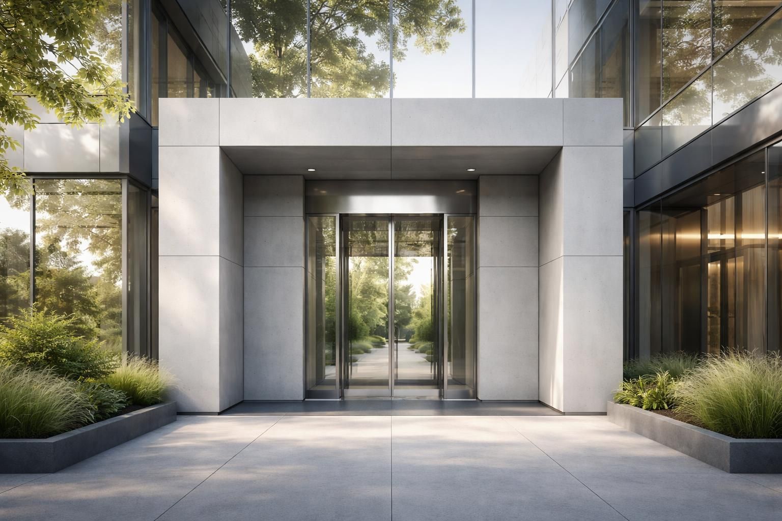 découvrez comment un sas d'entrée en béton allie modernité et design architectural pour un accueil élégant et fonctionnel de vos espaces.