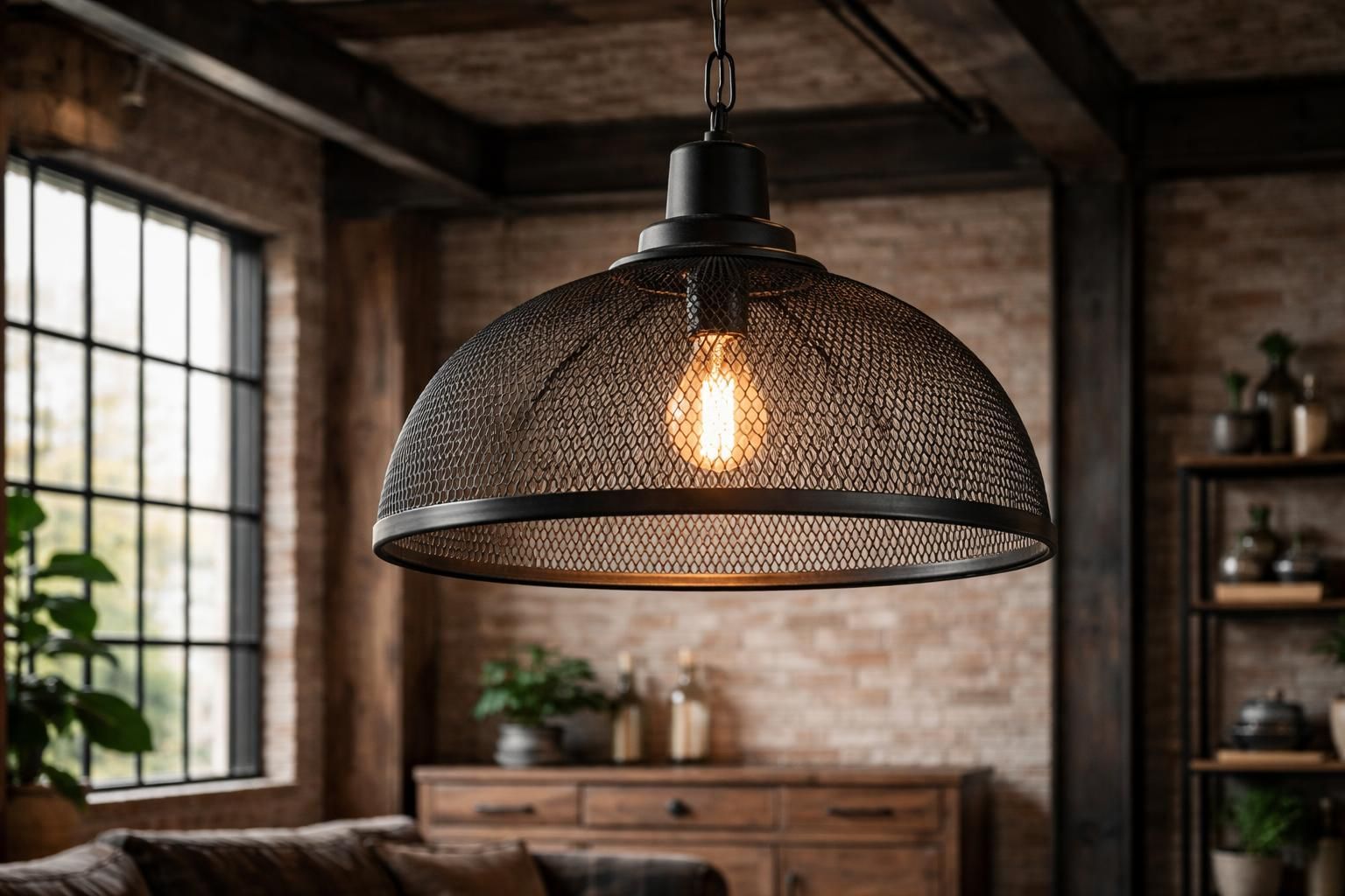découvrez la suspension en métal grillagé, le luminaire incontournable pour un style industriel authentique et moderne. apportez une touche d'élégance brute à votre intérieur avec ce design unique et tendance.