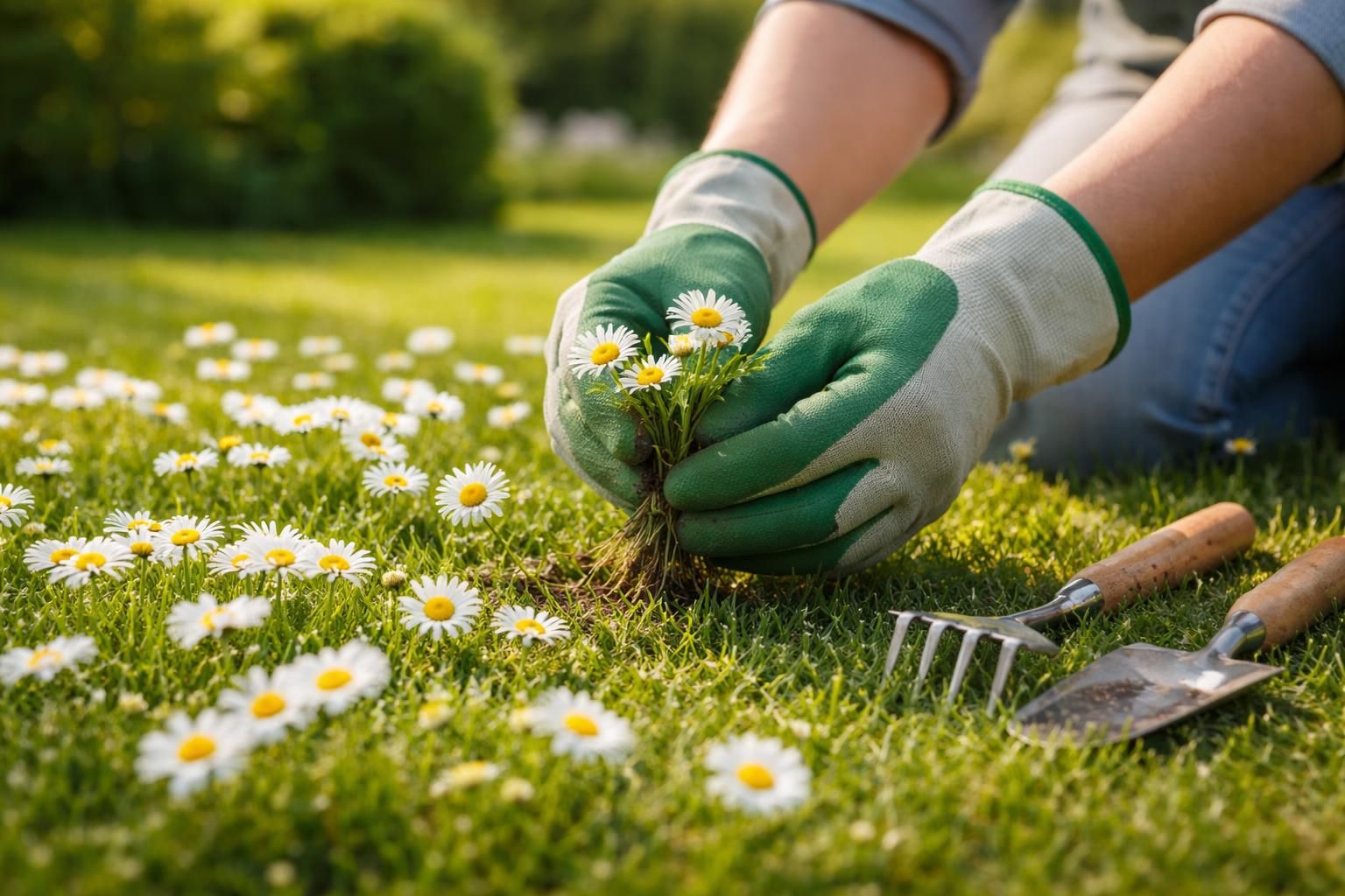 découvrez des astuces efficaces pour éliminer les marguerites envahissantes de votre pelouse et retrouver un gazon impeccable.