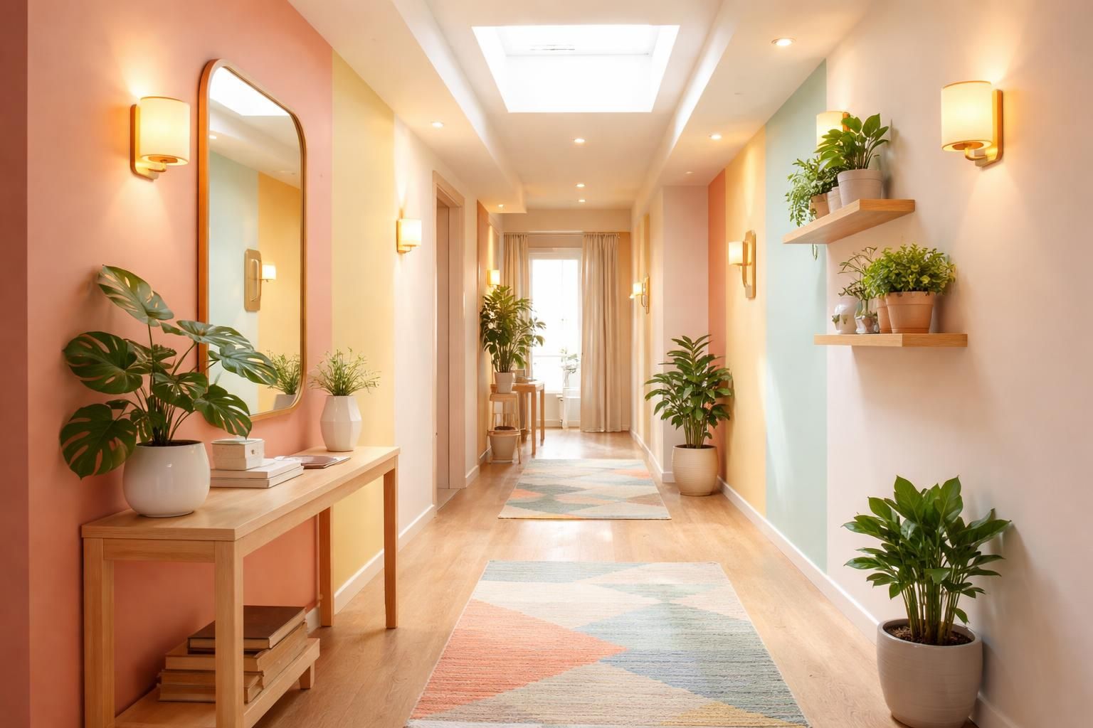 découvrez comment égayer un couloir sombre grâce aux couleurs et aux luminaires adaptés pour transformer cet espace en un lieu lumineux et accueillant.