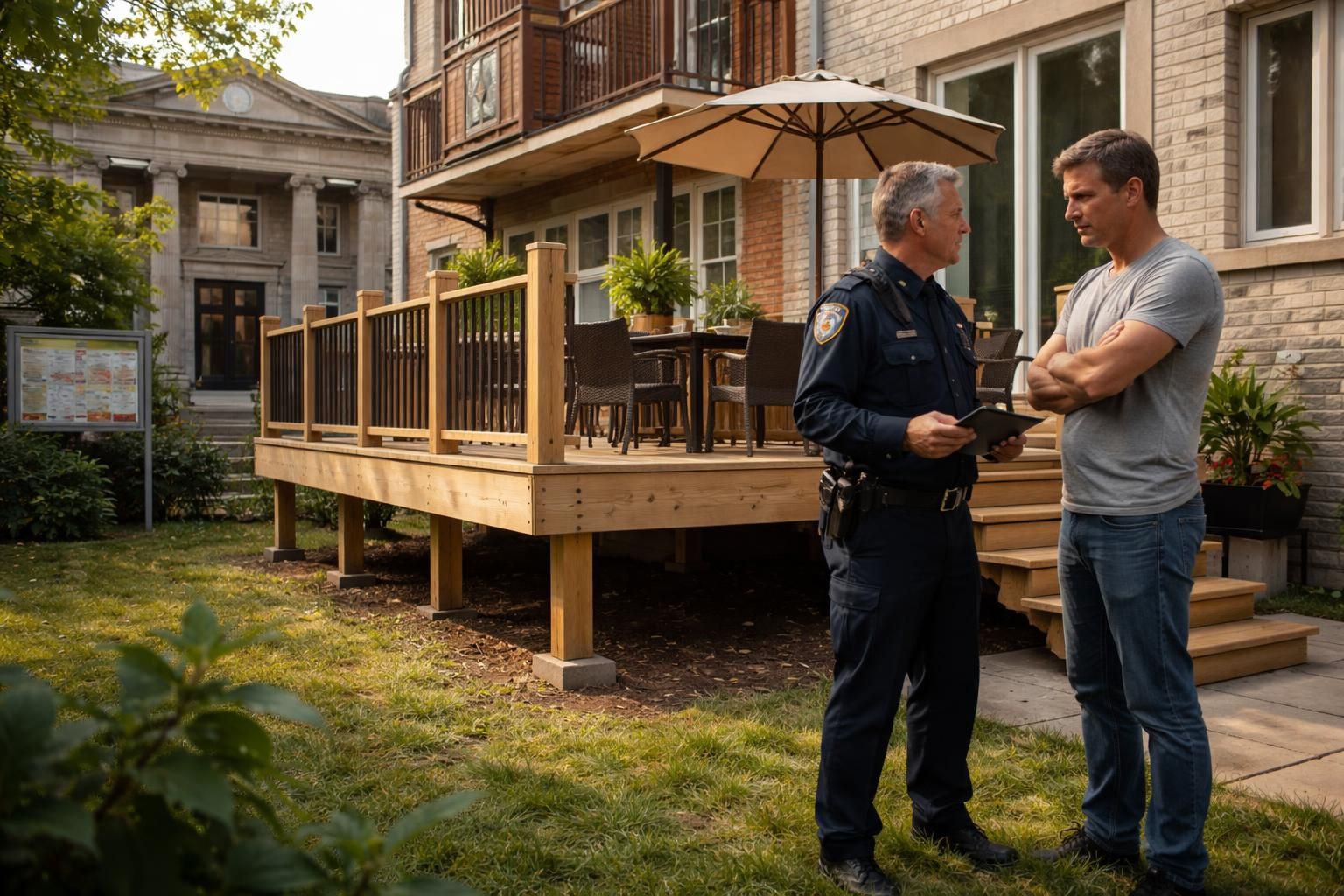 découvrez les décisions de jurisprudence concernant les terrasses surélevées construites sans accord préalable de la mairie, et les conséquences juridiques associées.