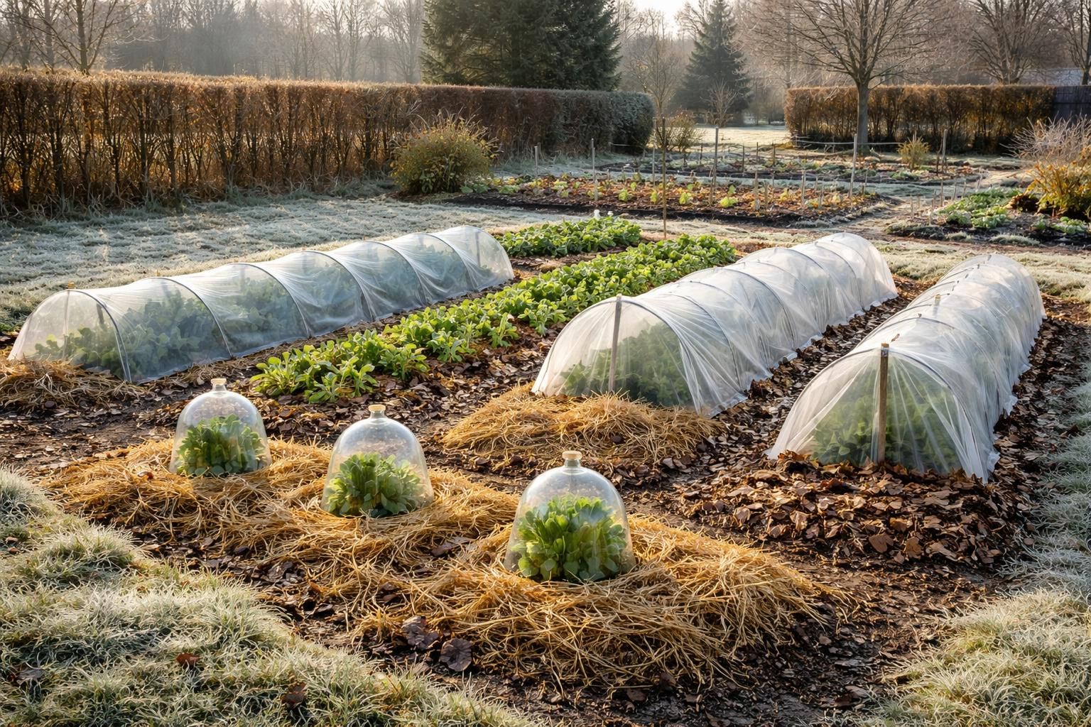 découvrez les meilleures méthodes pour protéger votre potager en hiver et préserver vos cultures du gel, afin d'assurer une récolte abondante au printemps.