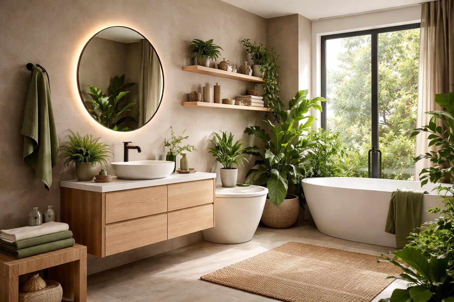 découvrez comment associer le taupe et le vert dans votre salle de bain pour créer une atmosphère naturelle, apaisante et élégante. inspirez-vous de nos conseils déco pour une ambiance zen et harmonieuse.